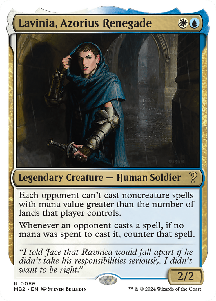 Lavinia, Azorius Renegade (White Border) (MB2-086) [Mystery Booster] Mystery Booster 2 MTG Single Wizards of the Coast