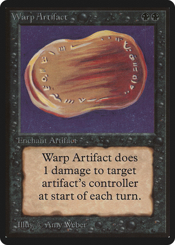 Warp Artifact (LEB-134) [Oldschool] Limited Edition Beta MTG Single Wizards of the Coast