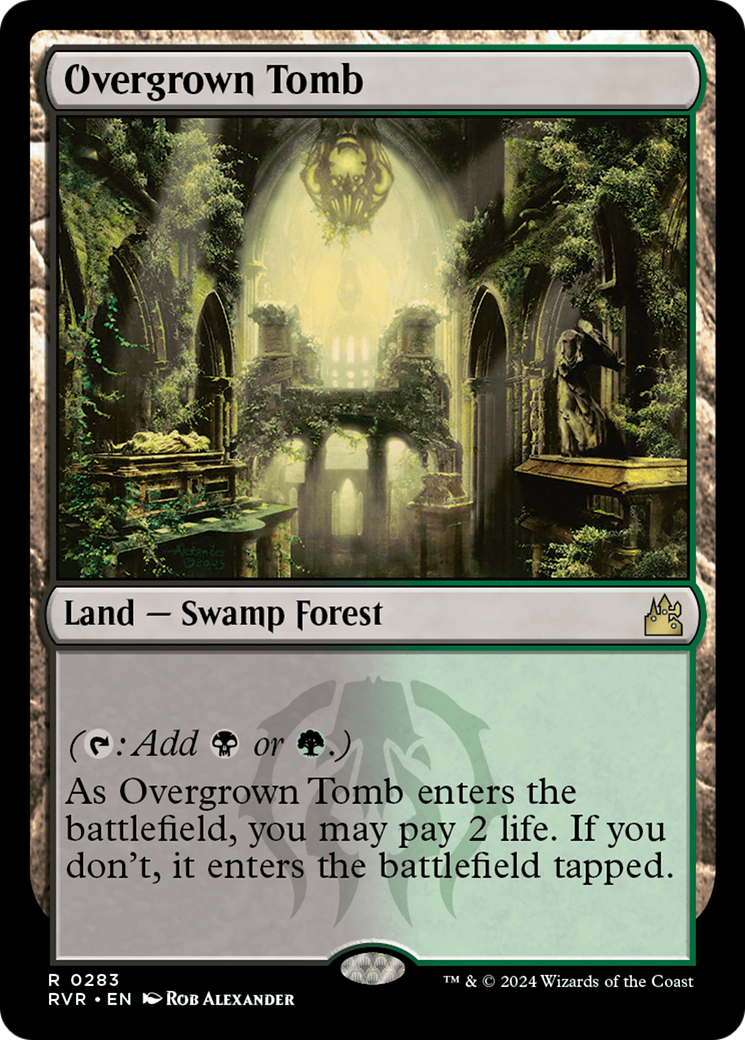 Overgrown Tomb (RVR-283) [Ravnica Remastered] MTG Single Wizards of the Coast