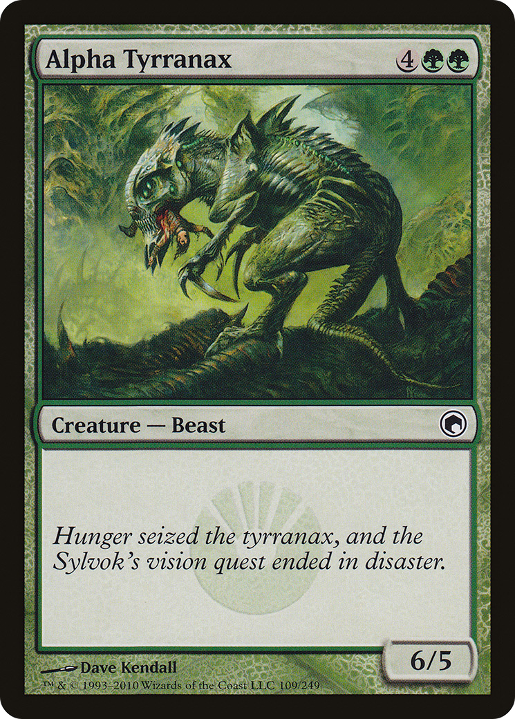 Alpha Tyrranax (SOM-109) [Scars of Mirrodin] MTG Single Wizards of the Coast