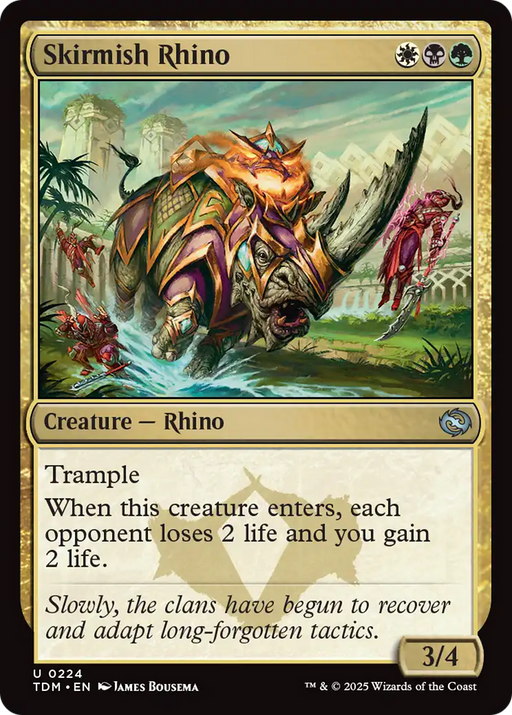 Skirmish Rhino (TDM-224) [Tarkir: Dragonstorm] MTG Single Wizards of the Coast