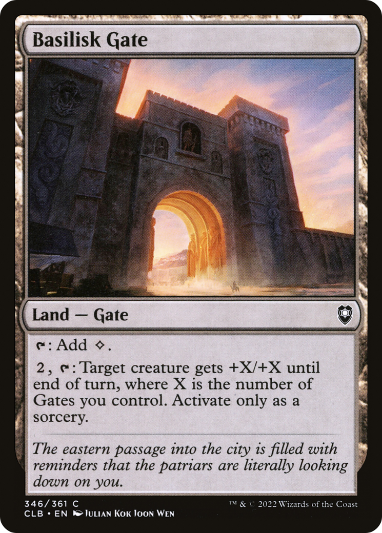 Basilisk Gate (CLB-346) [Commander Legends: Battle for Baldur's Gate] MTG Single Wizards of the Coast