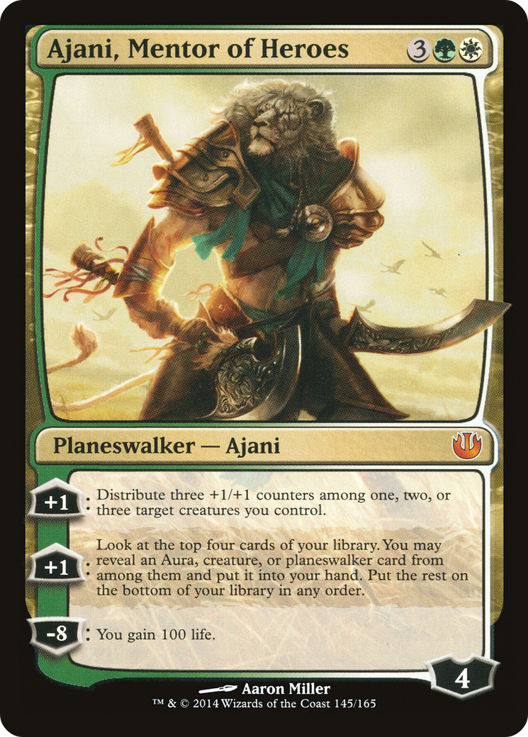 Ajani, Mentor of Heroes [Journey into Nyx] MTG Single Magic: The Gathering