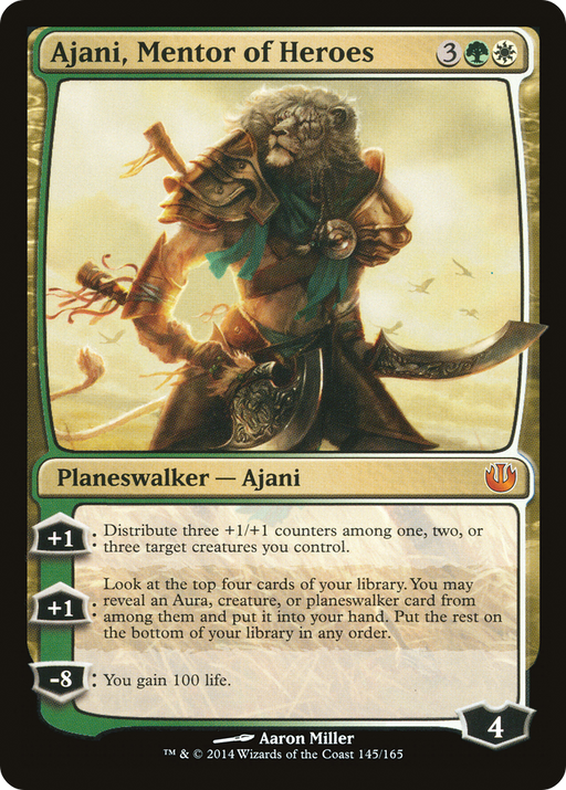 Ajani, Mentor of Heroes (JOU-145) [Journey into Nyx] MTG Single Wizards of the Coast
