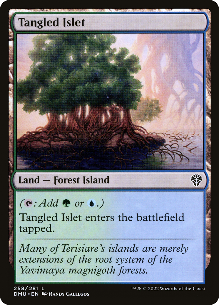 Tangled Islet (DMU-258) [Dominaria United] MTG Single Wizards of the Coast