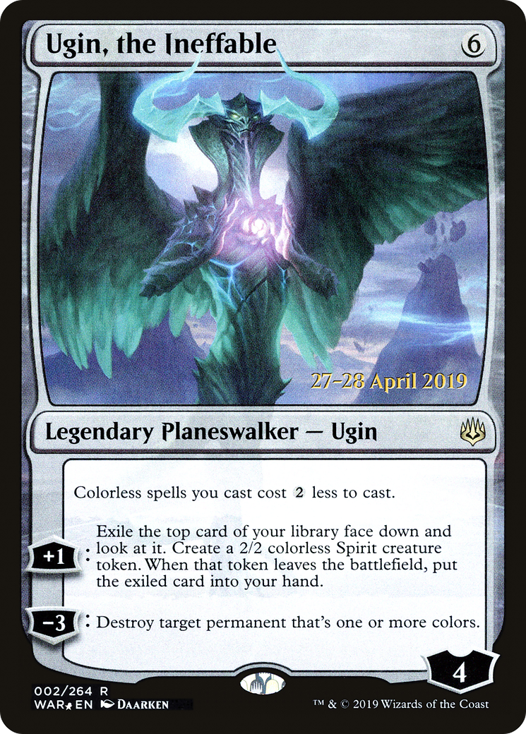 Ugin, the Ineffable (PRE-002) [War of the Spark Promos] Foil MTG Single Wizards of the Coast