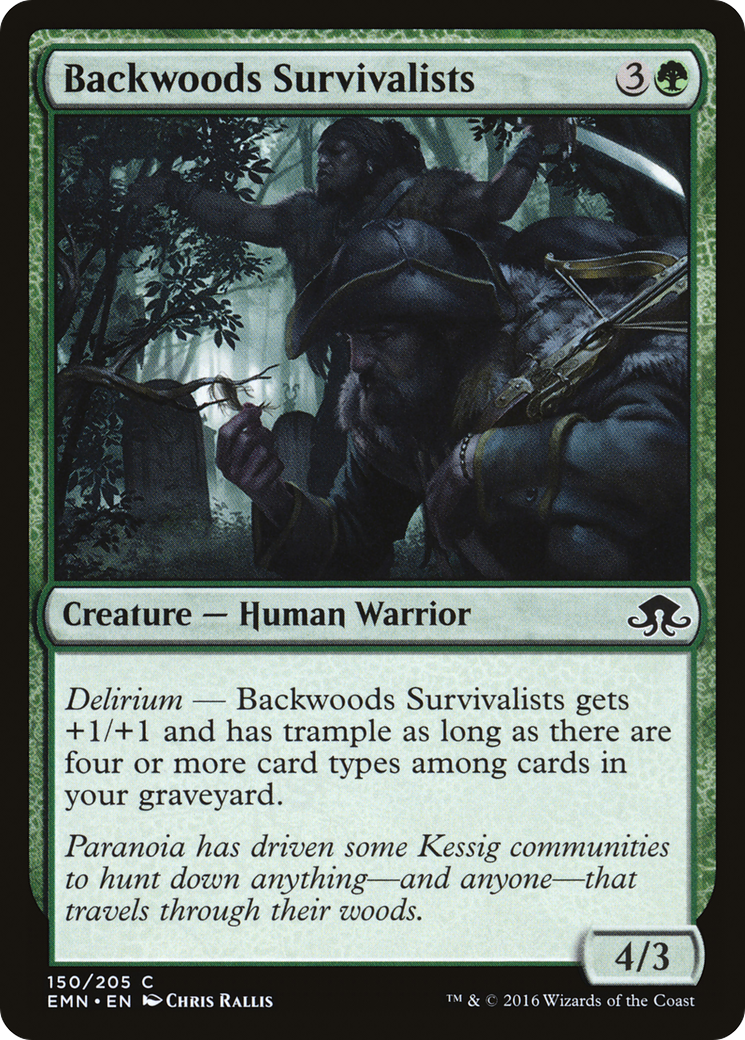Backwoods Survivalists (EMN-150) [Eldritch Moon] MTG Single Wizards of the Coast