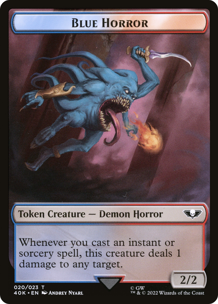 Blue Horror (T40K-020) [Tokens] Warhammer 40,000 Tokens MTG Single Wizards of the Coast