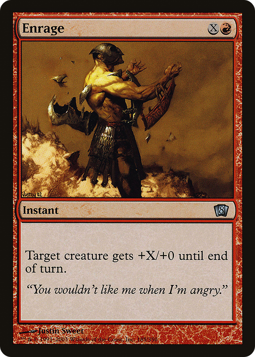 Enrage (8ED-185) [8th Edition] MTG Single Wizards of the Coast