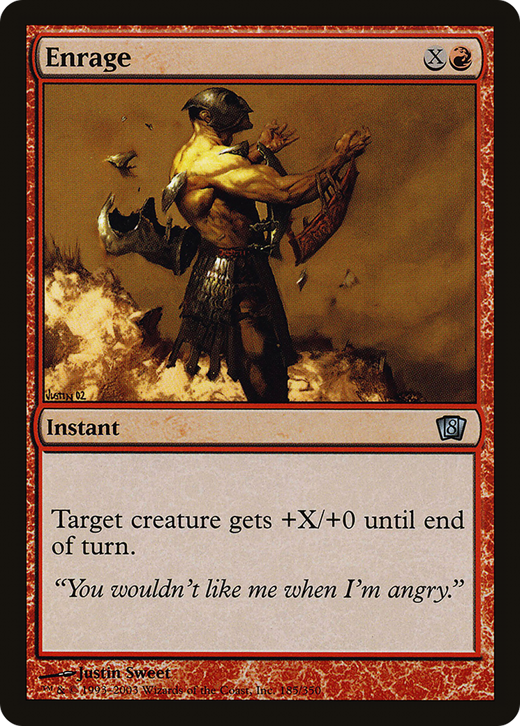 Enrage (8ED-185) [8th Edition] Foil MTG Single Wizards of the Coast
