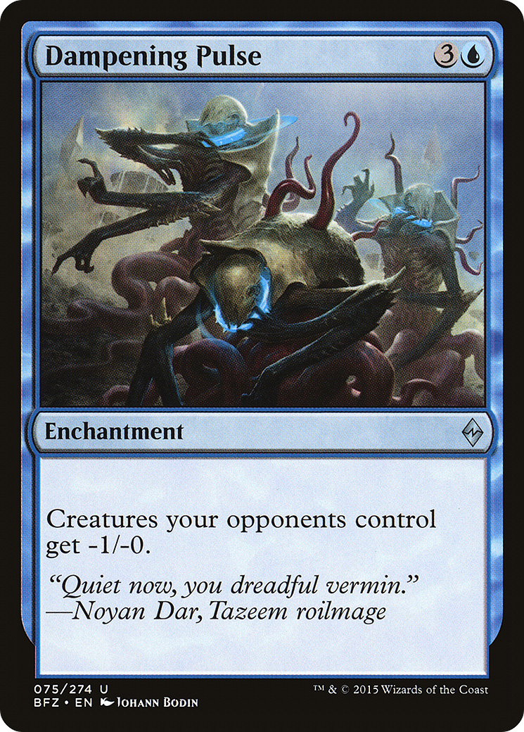 Dampening Pulse (BFZ-075) [Battle for Zendikar] Foil MTG Single Wizards of the Coast