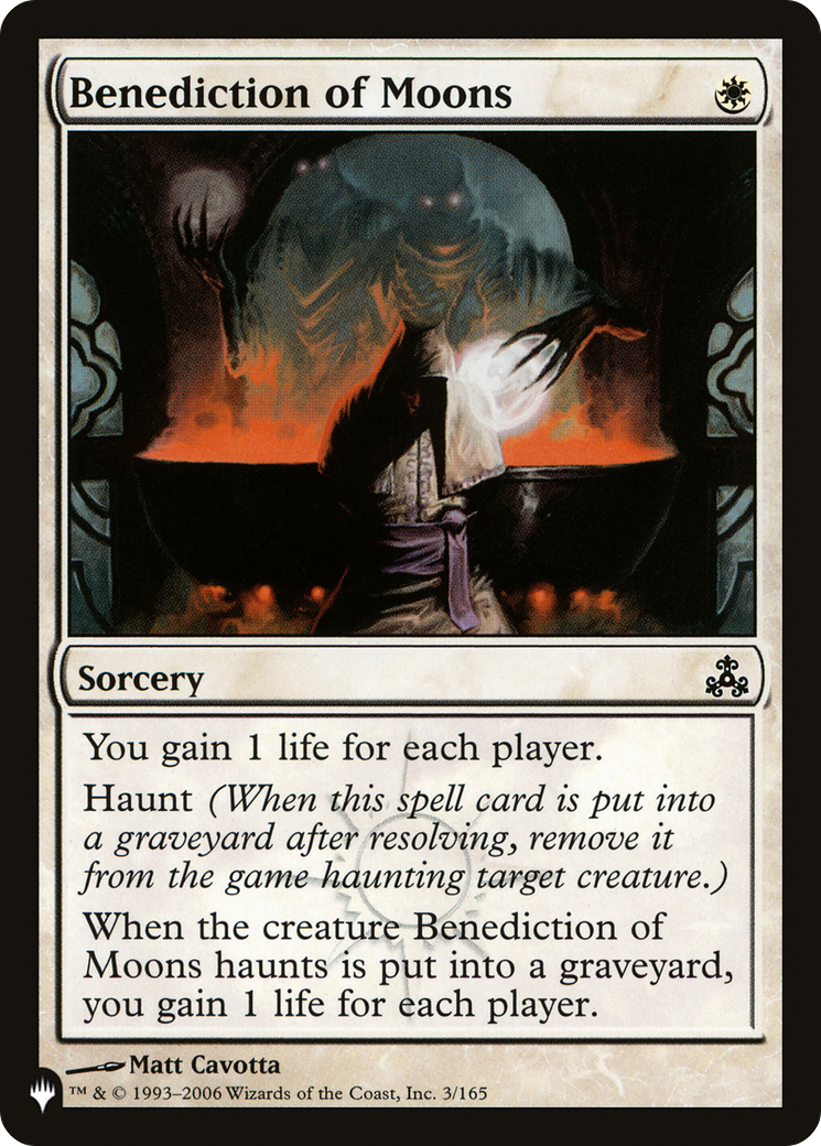 Benediction of Moons (LIST-3/165) [Mystery Booster] The List MTG Single Wizards of the Coast