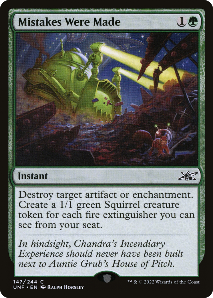 Mistakes Were Made (UNF-147) [Unfinity] Foil MTG Single Wizards of the Coast