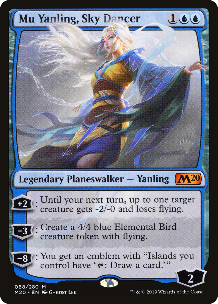 Mu Yanling, Sky Dancer (PPM20-68P) [Core Set 2020 Promos] Foil MTG Single Wizards of the Coast