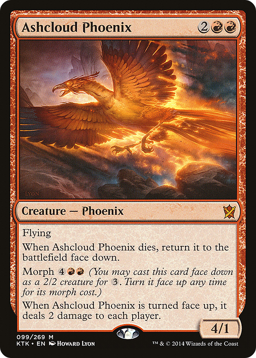 Ashcloud Phoenix (KTK-099) [Khans of Tarkir] MTG Single Wizards of the Coast