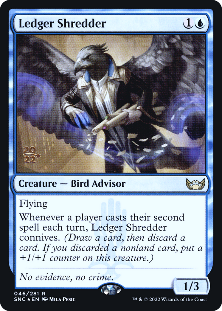 Ledger Shredder (PRE-46S) [Streets of New Capenna Promos] Foil MTG Single Wizards of the Coast