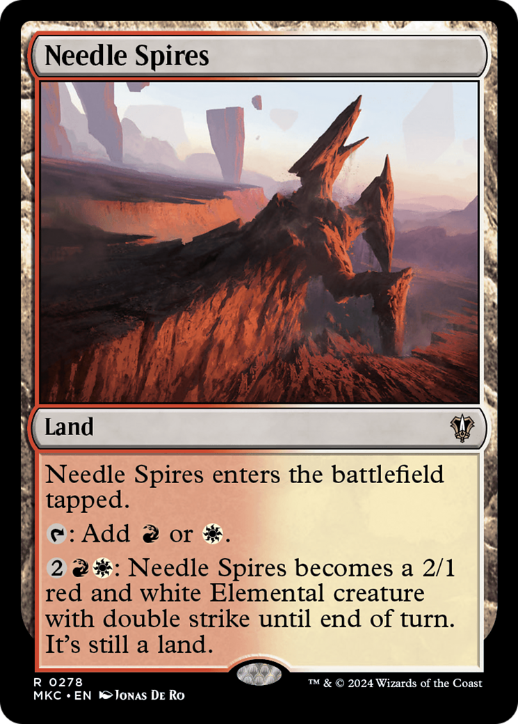 Needle Spires (MKC-278) [Murders at Karlov Manor Commander] MTG Single Wizards of the Coast