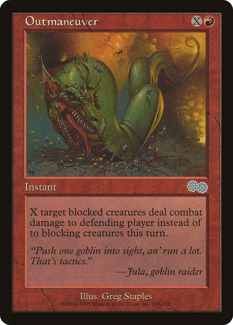 Outmaneuver (USG-205) [Urza's Saga] MTG Single Wizards of the Coast