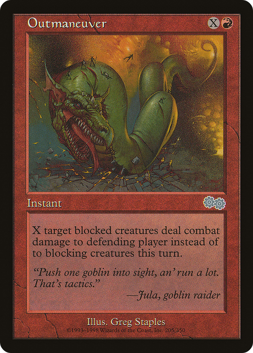 Outmaneuver (USG-205) [Urza's Saga] MTG Single Wizards of the Coast