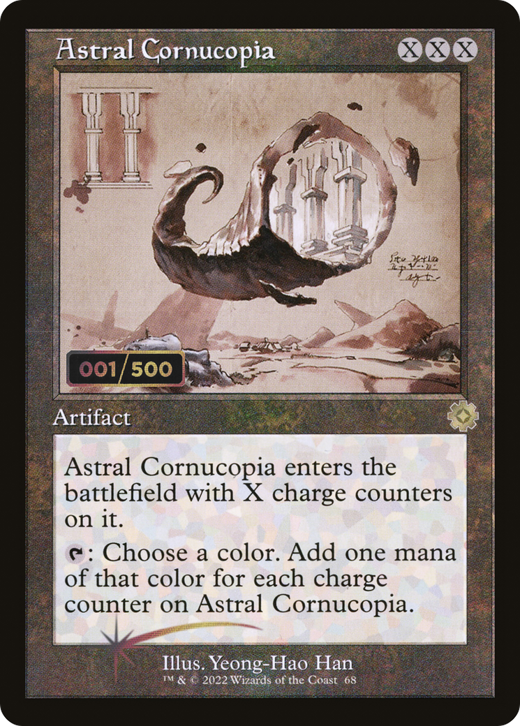 Astral Cornucopia (Schematic) (Serial Numbered) (BRR-068) [The Brothers' War Retro Artifacts] Foil MTG Single Wizards of the Coast
