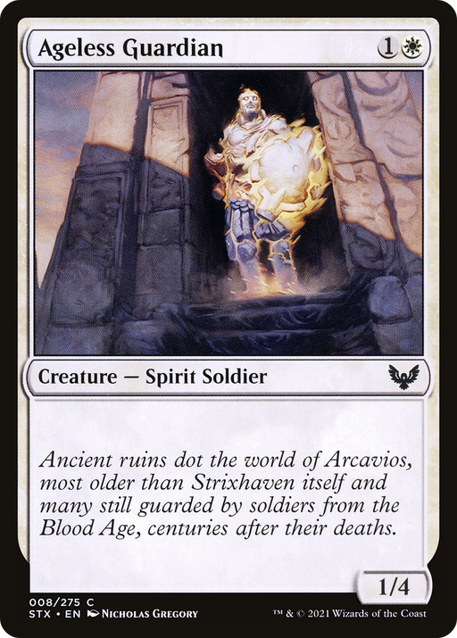 Ageless Guardian (STX-008) [Strixhaven: School of Mages] MTG Single Wizards of the Coast