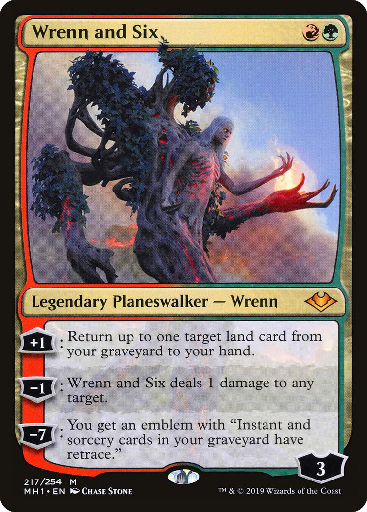 Wrenn and Six (MH1-217) [Modern Horizons] Foil MTG Single Modern Horizons