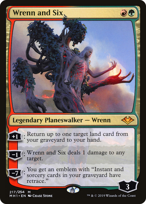 Wrenn and Six (MH1-217) [Modern Horizons] Foil MTG Single Modern Horizons