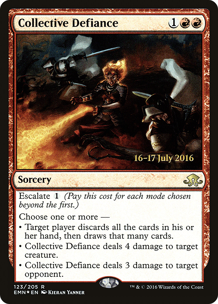 Collective Defiance (PRE-123) [Eldritch Moon Promos] Foil MTG Single Wizards of the Coast