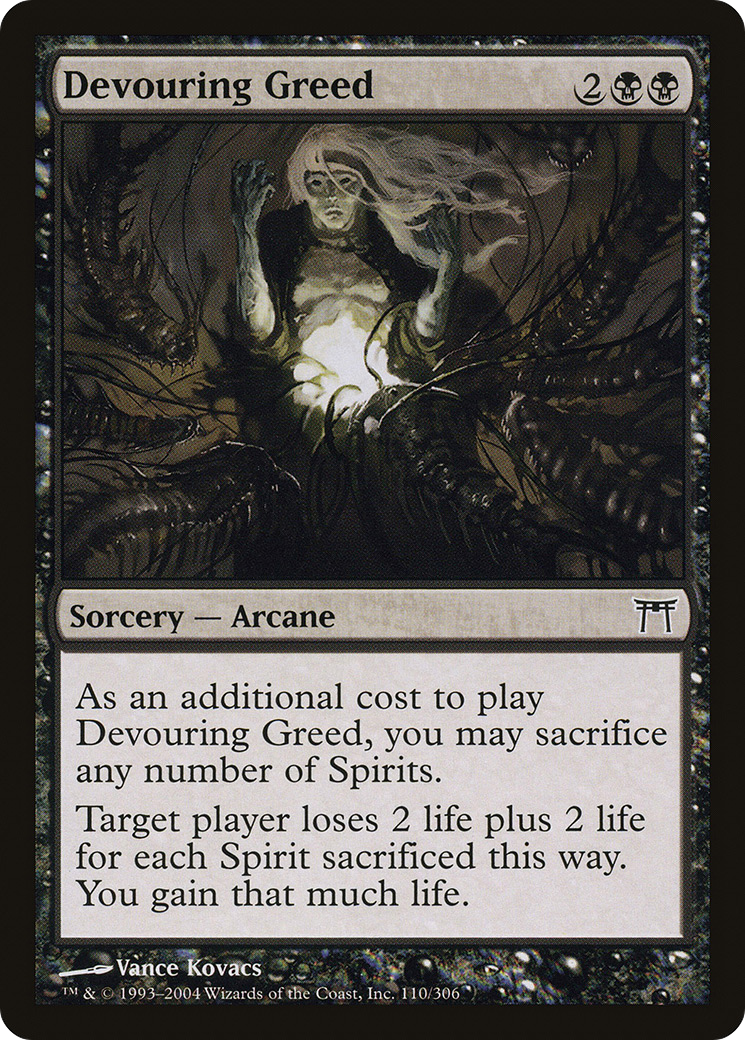 Devouring Greed (CHK-110) [Champions of Kamigawa] MTG Single Wizards of the Coast