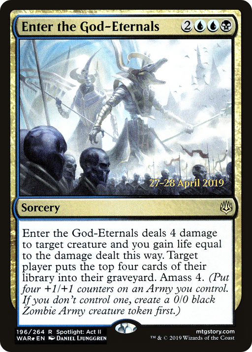Enter the God-Eternals (PRE-196) [War of the Spark Promos] Foil MTG Single Wizards of the Coast