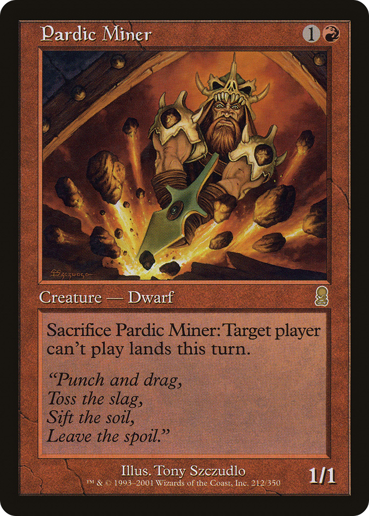 Pardic Miner (ODY-212) [Odyssey] Foil MTG Single Wizards of the Coast