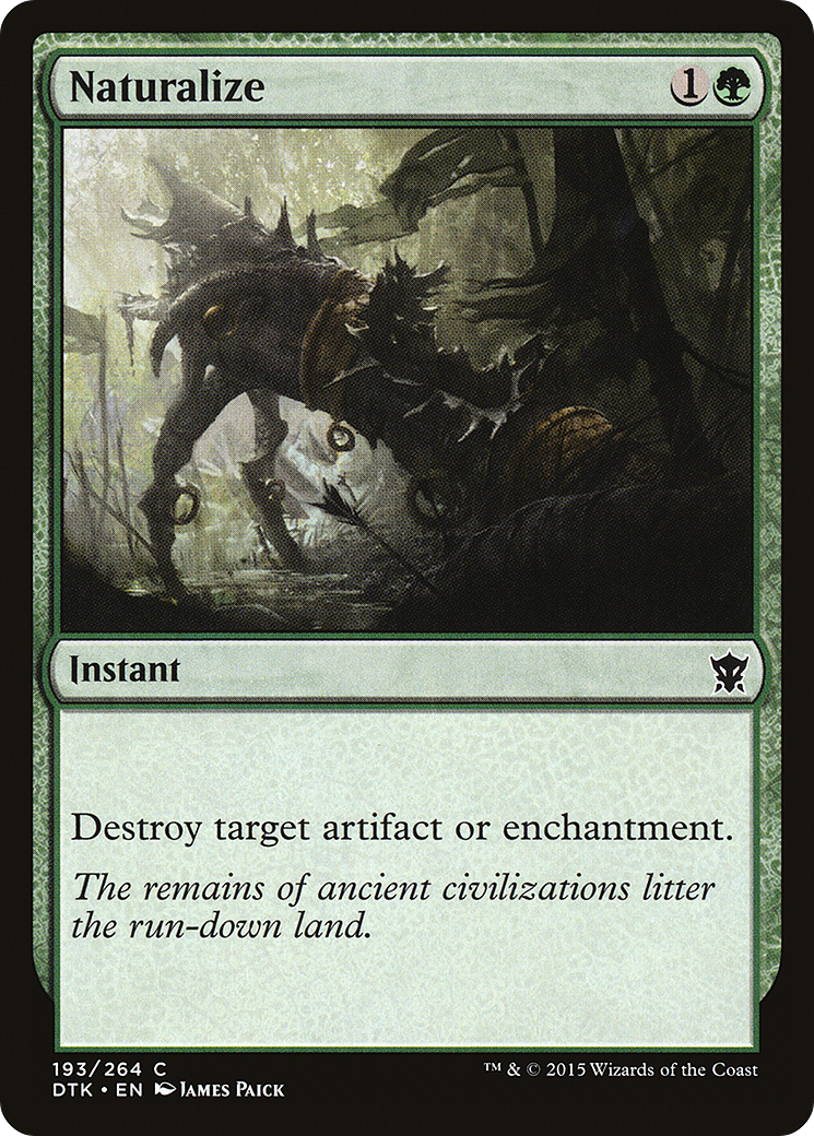 Naturalize (DTK-193) [Dragons of Tarkir] Foil MTG Single Wizards of the Coast