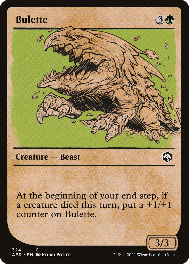 Bulette (AFR-324) [Adventures in the Forgotten Realms] (Showcase) MTG Single Wizards of the Coast