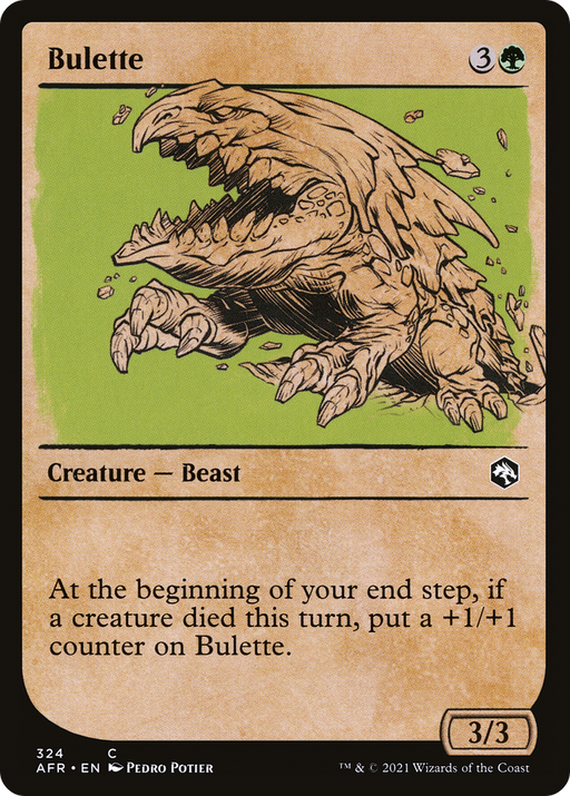 Bulette (AFR-324) [Adventures in the Forgotten Realms] (Showcase) MTG Single Wizards of the Coast