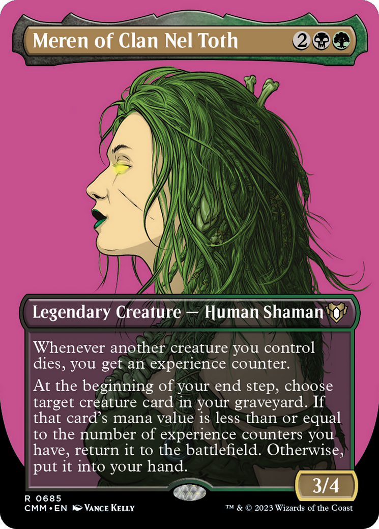 Meren of Clan Nel Toth (CMM-685) [Commander Masters] (Borderless) MTG Single Wizards of the Coast