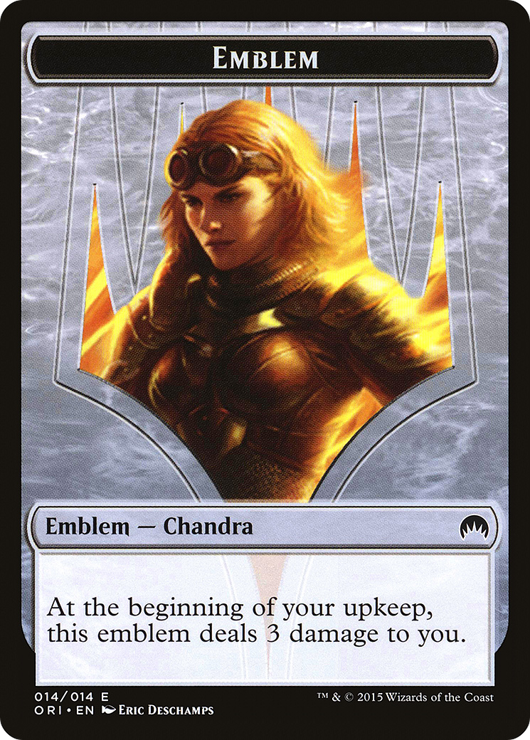 Emblem - Chandra, Roaring Flame (ORI-014) [Tokens] Magic Origins Tokens MTG Single Wizards of the Coast