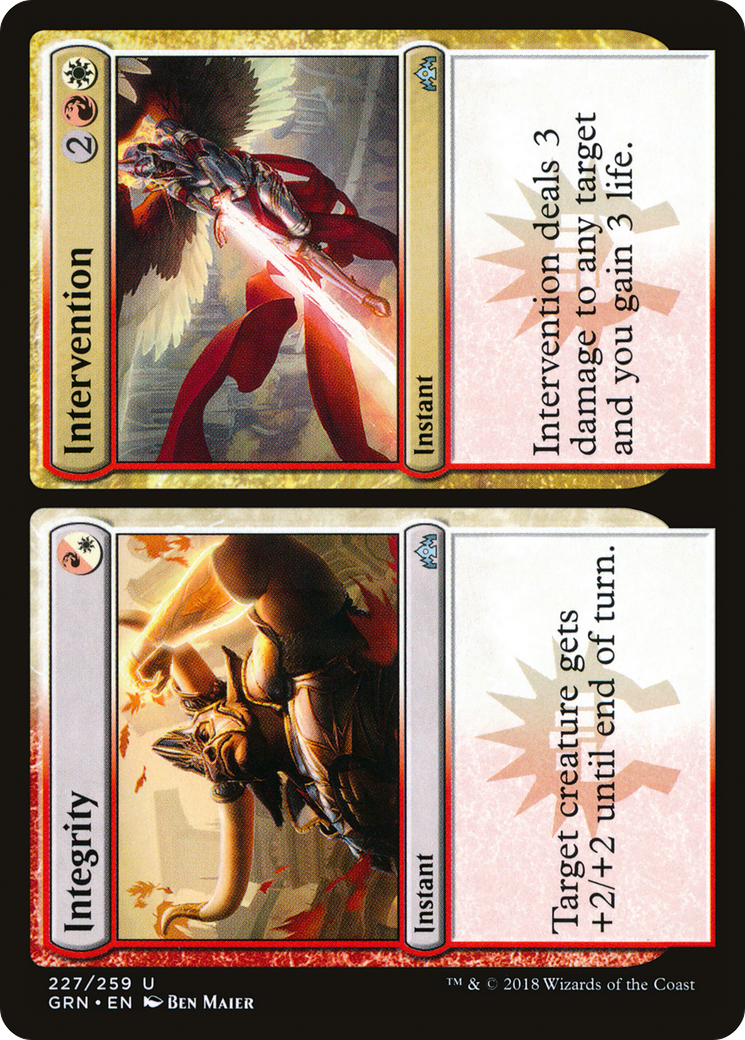 Integrity // Intervention (GRN-227) [Guilds of Ravnica] MTG Single Wizards of the Coast