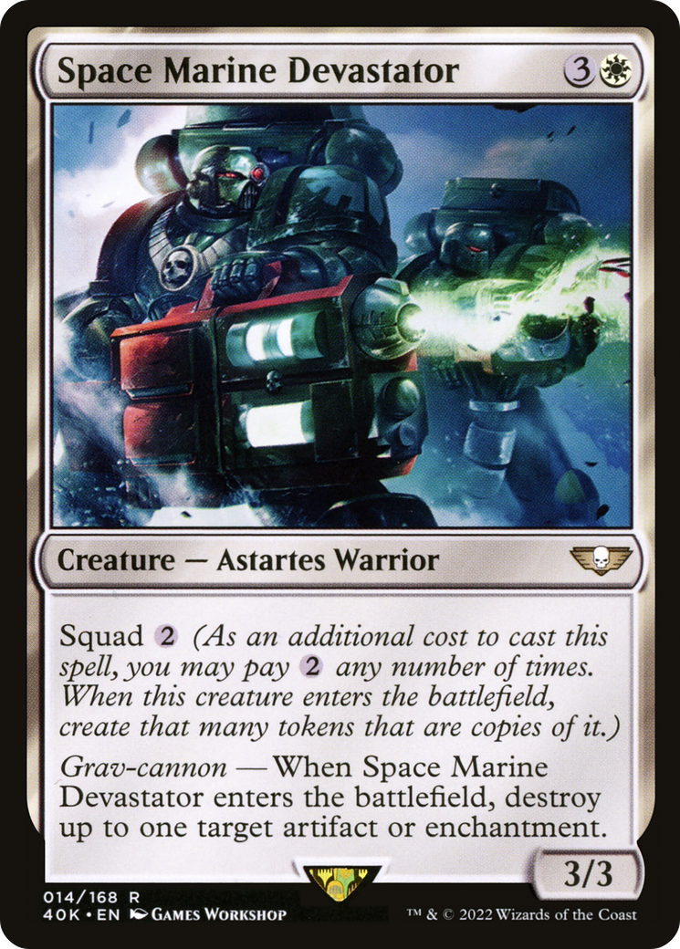 Space Marine Devastator (40K-014) [Warhammer 40,000 Commander] MTG Single Wizards of the Coast