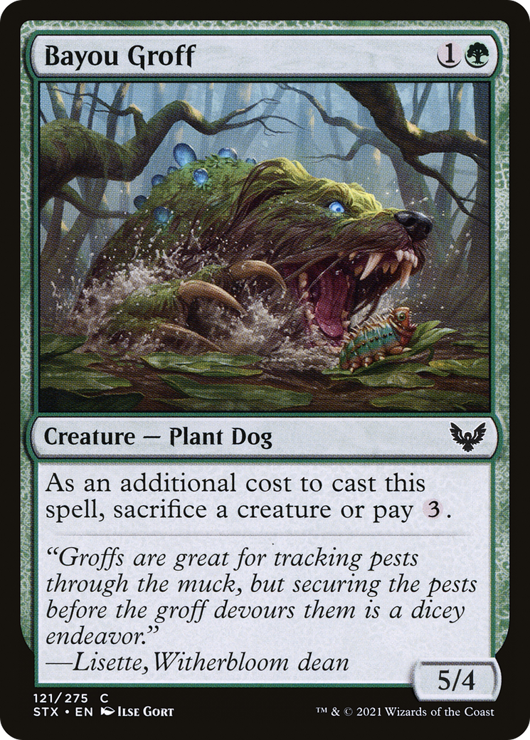 Bayou Groff (STX-121) [Strixhaven: School of Mages] Foil MTG Single Wizards of the Coast