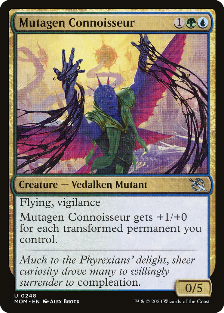Mutagen Connoisseur (MOM-248) [March of the Machine] Foil MTG Single Wizards of the Coast