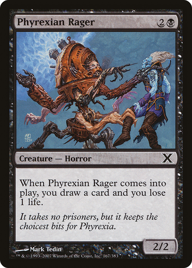 Phyrexian Rager (10E-167) [Tenth Edition] MTG Single Wizards of the Coast