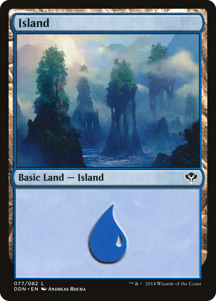Island (077) (DDN-077) [Misc] Duel Decks: Speed vs. Cunning MTG Single Wizards of the Coast