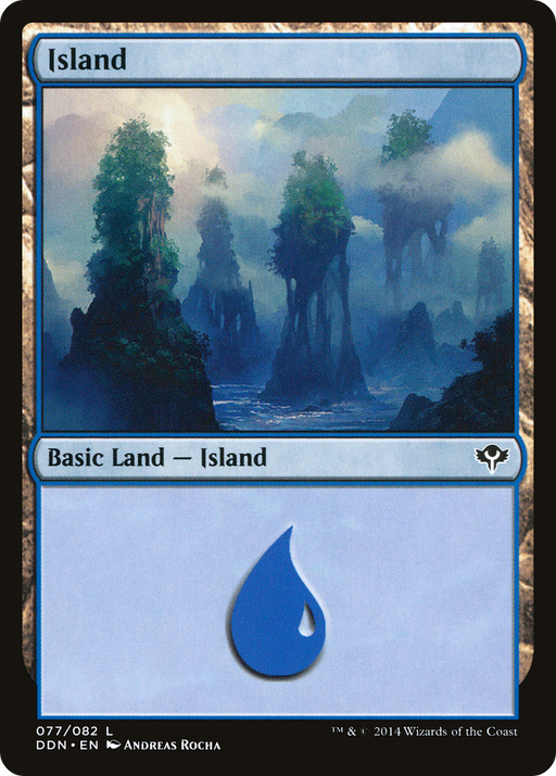 Island (077) (DDN-077) [Misc] Duel Decks: Speed vs. Cunning MTG Single Wizards of the Coast
