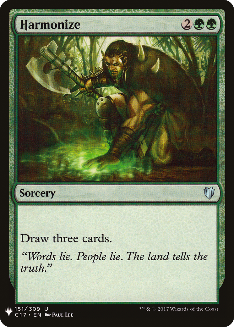 Harmonize (LIST-C17-151) [Mystery Booster] The List MTG Single Wizards of the Coast