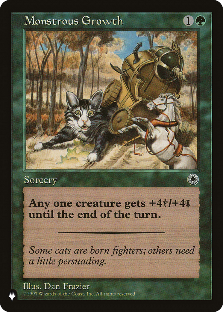 Monstrous Growth (LIST-POR-173) [Mystery Booster] The List MTG Single Wizards of the Coast