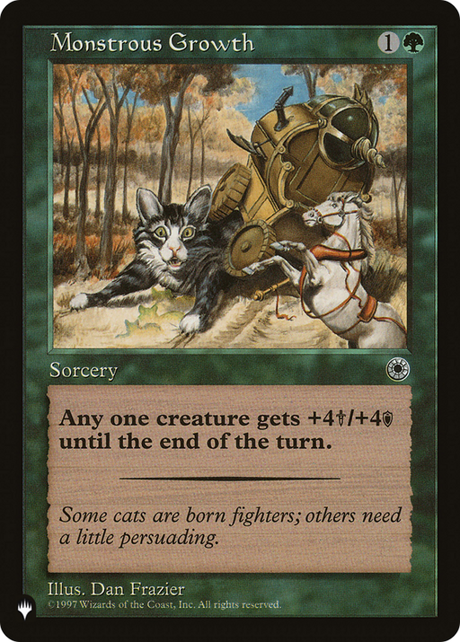 Monstrous Growth (LIST-POR-173) [Mystery Booster] The List MTG Single Wizards of the Coast