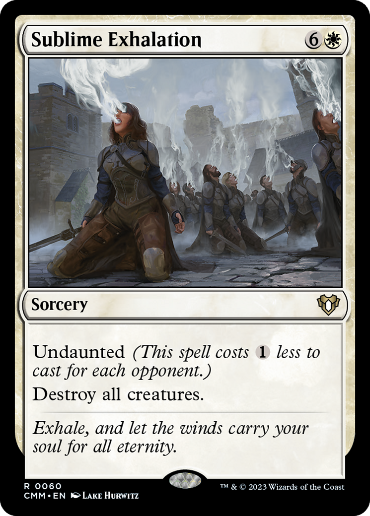 Sublime Exhalation (CMM-060) [Commander Masters] MTG Single Wizards of the Coast