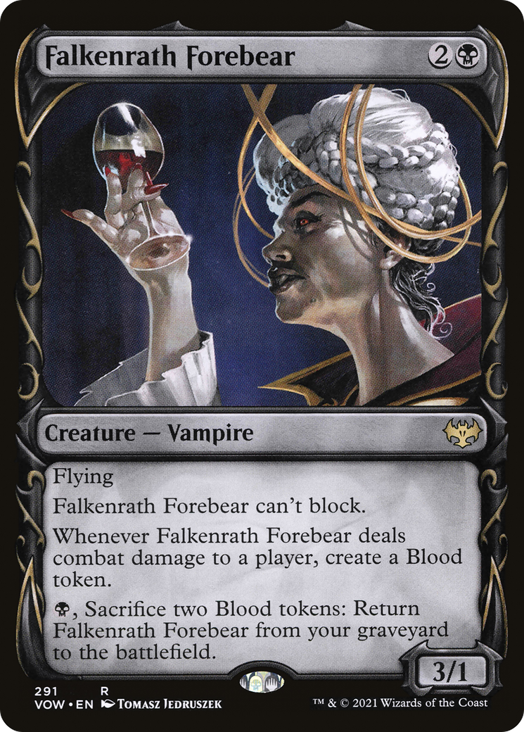 Falkenrath Forebear (VOW-291) [Innistrad: Crimson Vow] (Showcase) MTG Single Wizards of the Coast