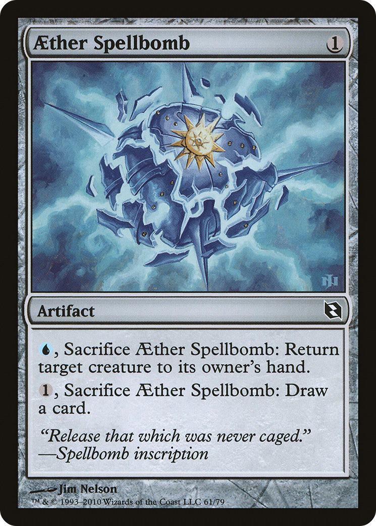 Aether Spellbomb (DDF-061) [Misc] Duel Decks: Elspeth vs. Tezzeret MTG Single Wizards of the Coast