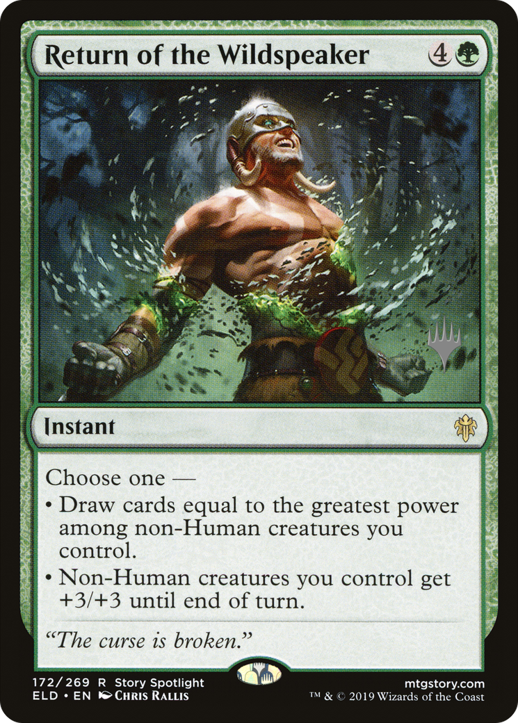 Return of the Wildspeaker (PPELD-172) [Throne of Eldraine Promos] MTG Single Wizards of the Coast